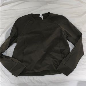 NEW lululemon dark green pullover size 4